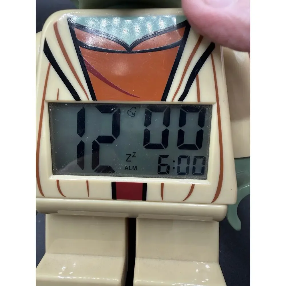 Lego Star Wars Minifigure YODA Poseable Alarm Clock WORKS GREAT!!